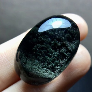 纯天然绿水晶绿幽灵聚宝盆蛋面 吊坠 戒指 手链