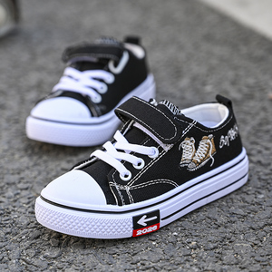 童鞋儿童帆布鞋春秋季男童布鞋学生休闲鞋小学生透气板鞋运动球鞋