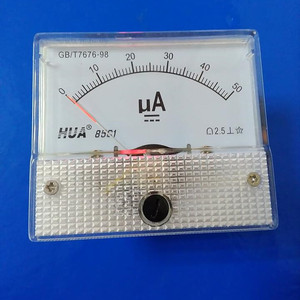 hua85c1指针微安表头 直流电流表0-50ua100ua200ua300ua500ua