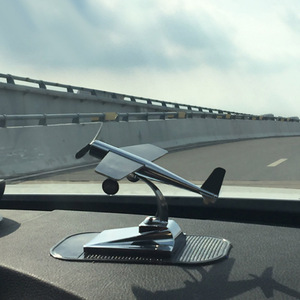 DIY太阳能组装小飞机模型 车头摆件 创意汽车用品 车内饰品