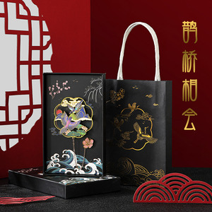 填彩工艺镂空书签金属创意古典中国风精美学生用纪念品礼盒包装