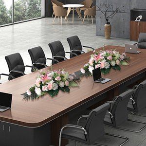 会议桌摆花假花仿真花办公室会议室桌面装饰花艺摆设签到台摆件