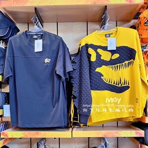 北京环球影城代购侏罗纪世界迅猛龙恐龙长袖卫衣短袖t恤服装正品