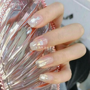 指甲贴片美甲成品镜面