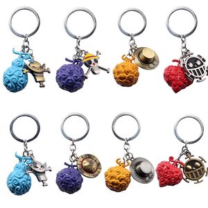 Anime Story Metal Devil Fruit Pendant Keychain Anime Fan Per