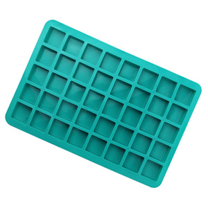40连正方形硅胶冰格模具自制红糖牛轧糖方块模型diy巧克力方格模