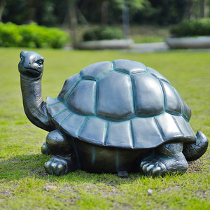 仿真乌龟摆件水池塘装饰模型院子室外草坪园林景观雕塑玻璃钢摆设