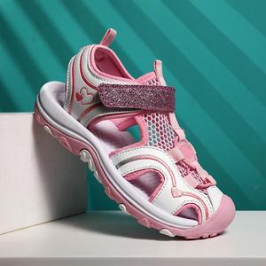 官网铬安踏雁女童凉鞋2021春秋儿童运动软底凉鞋爆款女孩中大童鞋