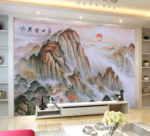 泰山日出图壁画