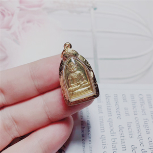 泰可可 泰国佛牌 龙婆隆 帕皮拉 纯金版本 编号5 纯金壳