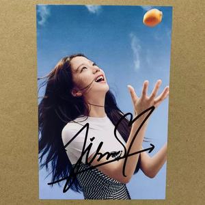 blackpink金智秀亲笔签名照片周边 jisoo同款亲签明信片签名海报