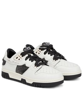 正品 acne studios 黑白拼色低帮牛皮运动鞋 男女同款