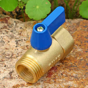 家用迷你小手柄水油气黄铜螺纹球阀四分内外丝水管道阀门水枪开关