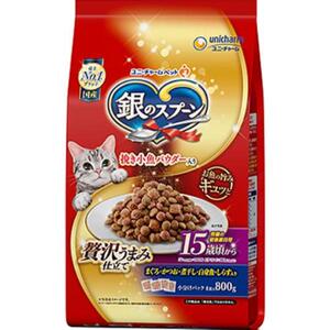 【喵太后】日本制造银勺维持肾脏健康高龄猫粮 15岁 1.3kg/800g