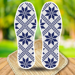 十字绣鞋垫2021年新款图案刺绣自己绣纯棉加厚男女通用带针线针孔