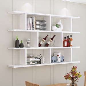 *墙上置物架北欧风吊柜墙壁柜创意小书柜餐桌挂壁式简约现代客厅