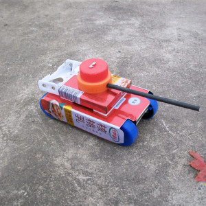 易拉罐diy变废为宝废物利用坦克车幼儿园科技小发明环保手工制作