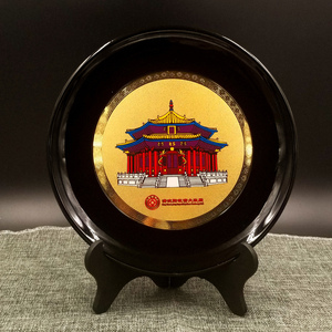 沈阳特色礼品工艺沈阳故宫出国外事礼品大政殿漆器摆盘旅游纪念品
