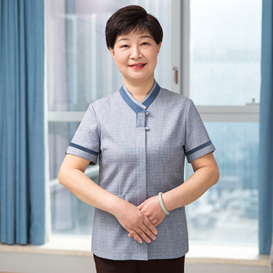 酒店饭店保洁服夏装短袖宾馆客房保洁阿姨工作服女清洁工作服长袖