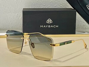 maybach迈巴赫原单太阳眼镜男士墨镜大框超宽无框方形钻石切边潮