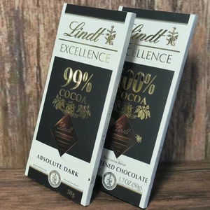 99%可可黑巧！法国 瑞士莲特醇排块99%/100%可可黑巧克力50g 临期