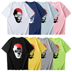 潮牌#fr2兔子 smoking chills 恶搞罗德曼红发男女圆领短袖t恤