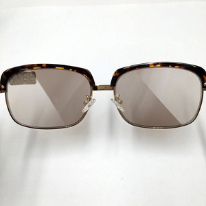 对称石纹 收藏纯天然茶水晶石头眼镜全框眉毛款 一块料切割老料