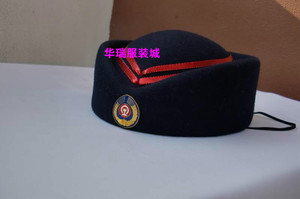 多色铁路乘务员工作帽子 WS 5 藏蓝 空姐帽子  空乘制服帽子