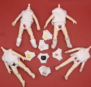 bjd纯色内裤 迷你沙龙 gsc素体 印花三角裤娃娃短裤我若为风0