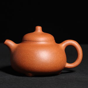 宜兴紫砂壶纯手工名家许彩云原矿降坡泥茶壶茶具单品三足乳鼎壶