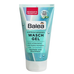 圆圈德国芭乐雅balea洗面奶新芦荟洁面啫喱保湿深层洁面乳150ml