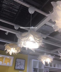 ikea宜家 克鲁宁吊灯罩装饰灯餐厅灯纸艺灯diy随意造型灯国内代购