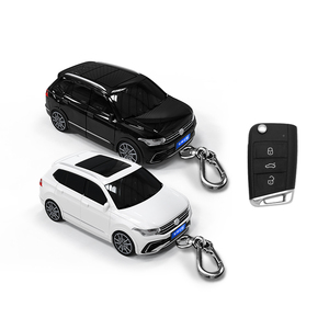 适用于大众途观L钥匙套汽车模型钥匙包塑料保护壳带个性灯光礼物