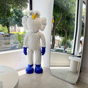 芝麻街公仔大号人偶网红服装奶茶咖啡店kaws大型摆件落地装饰客厅