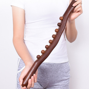 榉木擀筋棒推背按摩棍穴位工具经络颈部全身通用揉腹部腿部刮痧棒