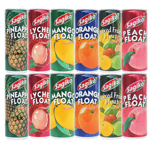 越南进口美奈饮料菠萝橙汁芒果什锦果荔枝桃汁组合250ml*12罐果汁