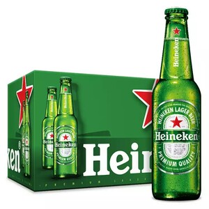 喜力啤酒 heineken330ml*24瓶 国产喜力小瓶 新日期 京津冀包邮