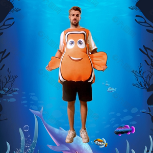 万圣节海底总动员小丑鱼动物服装Nemo尼莫复合海绵扮演服卡通海洋