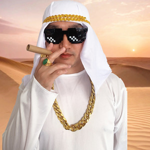 09同款货源依依小天使旗舰店天猫社会大哥装扮土豪项链墨镜假雪茄