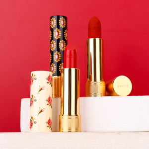 gucci/古驰口红碎花金管哑光滋润505/208/25唇釉酷奇新款大牌正品
