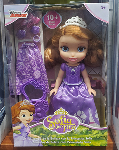 迪士尼正版苏菲亚小公主装扮套装玩偶娃娃女孩玩具节日生日礼物