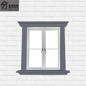 欧式窗框线外窗阳角造型eps泡沫线条pvc窗套别墅窗户装饰檐线包边