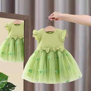 女童夏季连衣裙2024新款洋气儿童公主裙婴儿童装一岁宝宝夏装裙子
