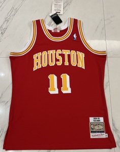 mitchellness nba复古篮球球衣au球员版04-05赛季火箭队麦迪11号