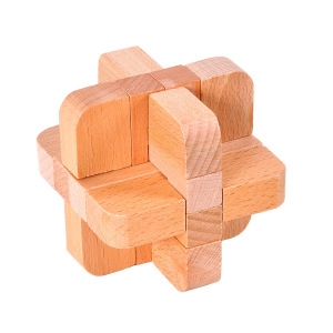 成人古典木制益智玩具孔明锁鲁班锁解锁玩具十二根锁榉木