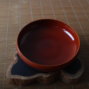 日本漆器 传统工艺春庆涂小钵果子器零食盘茶道具茶配件美品现货