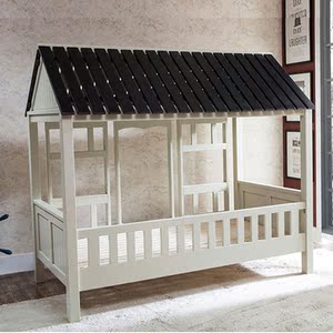家装,建材 卧室家具 实木床 森林木屋床