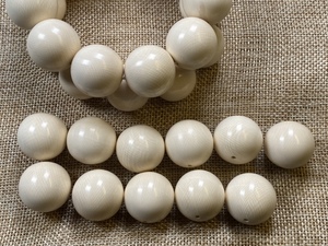 箕幼百淘宝猛犸象牙手串果冻料手链老型桶珠圆珠单圈20/15/天然冰料