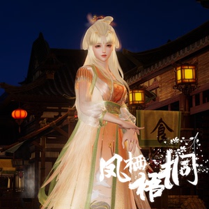 剑网3剑三同人琼枝金鹊月出清影聆风红妆鹊金黑白发红白青衣服