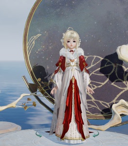 剑网3剑三元宵晴岚绘礼盒衣服黑白发挂件识妆鼠金金发·春庭昼